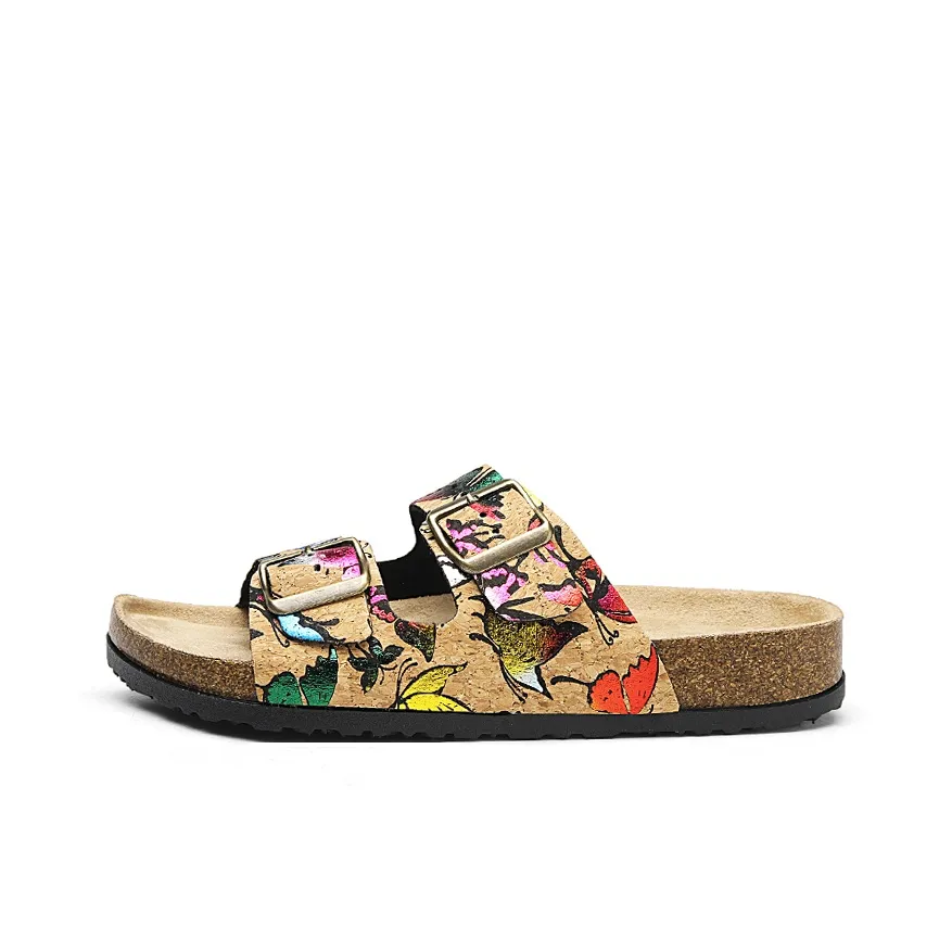 OUBT Birkenstock Style Shoes Women's Multicolor Butterfly/Shimmering Butterfly
