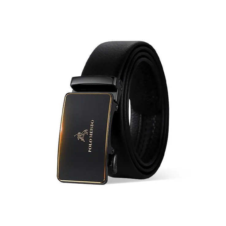 POLOMEISDO Top Grain Cow Leather Belt, Husband Premium Elegance, Casual Belt Men's Multicolor Width 3.5cm Gift Box Set