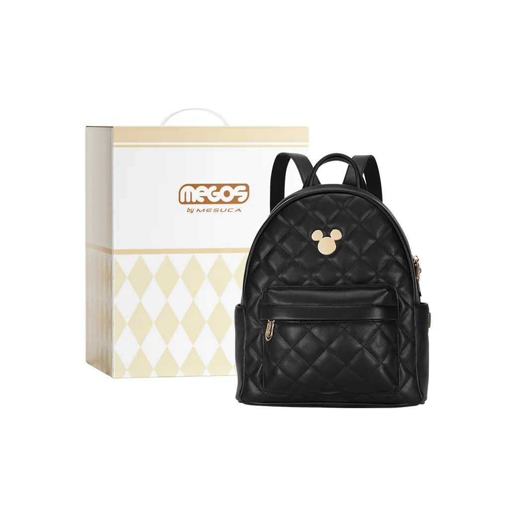 Disney Mickey Series Синтетическая кожа Рюкзак Стандартный Унисекс Черный Белый Розовый