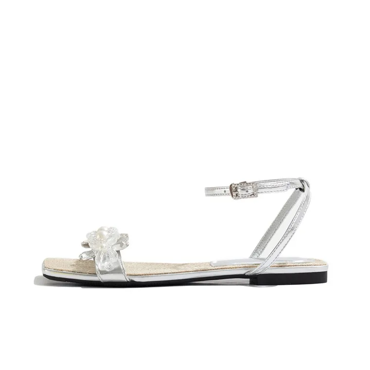 Old Meow One Strap Sandals 1.5cm Women's Silver
