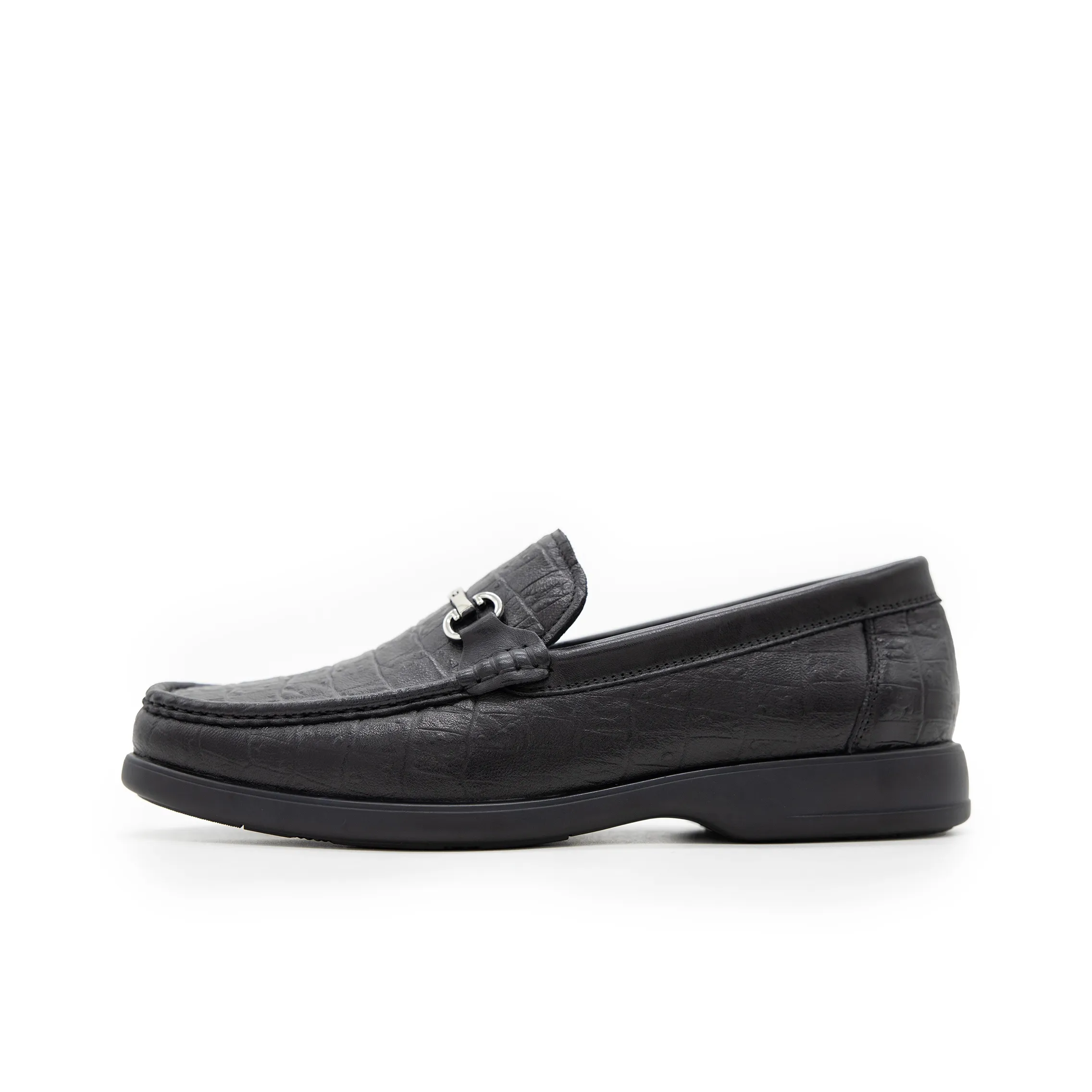 Satchi Dress Shoes Loafers Slip on Casual Leather Shoes Men's Black