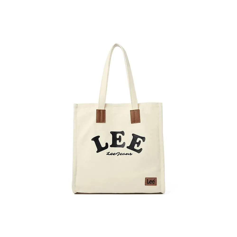 Lee Canvas Tote Bag, Shopping Bag, Shoulder Bag, Portable Canvas Bag, Shoulder Bag Unisex Khaki