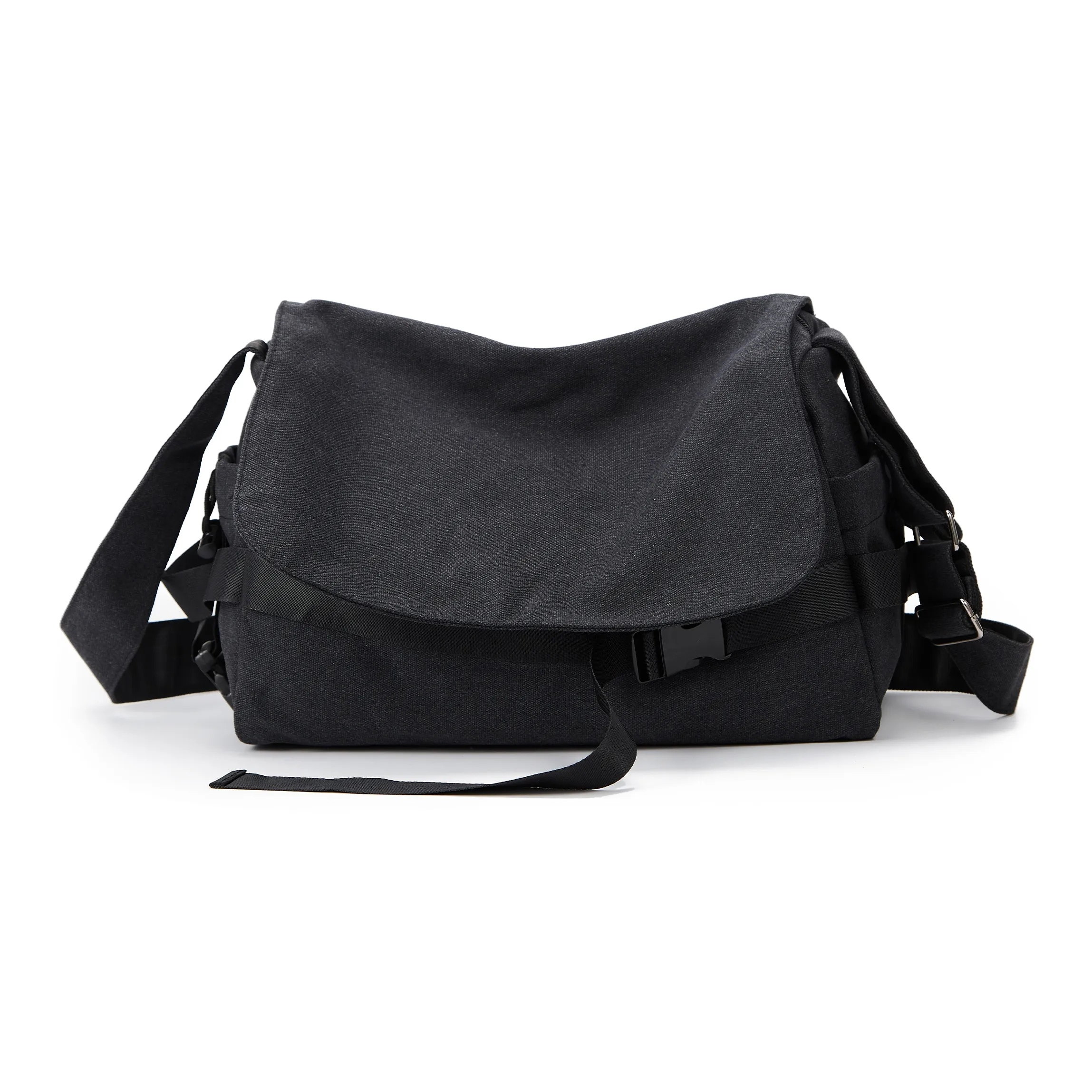TAKI Fashion Versatile Commute Portable Canvas Bag, Crossbody Bag Canvas Bag Crossbody Bag Unisex Black/Gray
