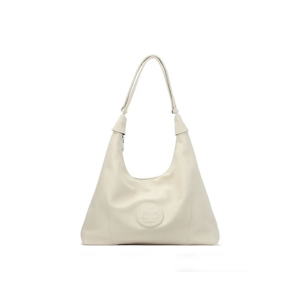 Gudair ПУ (полиуретан) Тоут Сумка Сумка для покупок Сумка на плечо Стандартная Женская Экрю Черная