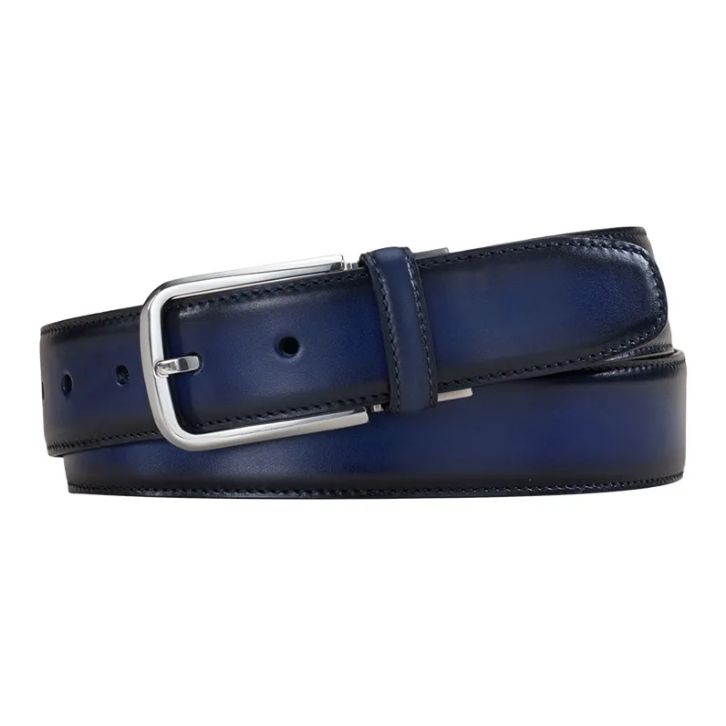 MR'GUFA Бизнес Нержавеющая сталь Шпилька High END Минималистский стиль Повседневный Ручной Патина Винтаж Коровья кожа