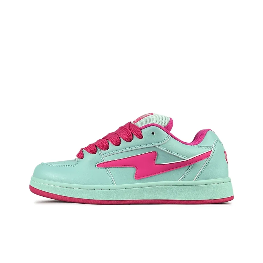 LuzaoT SUPER DRAG Пухлые туфли Slip Resistant Abrasion Resistant Низкий топ Кроссовки для скейтбординга Женские Синий Розовый