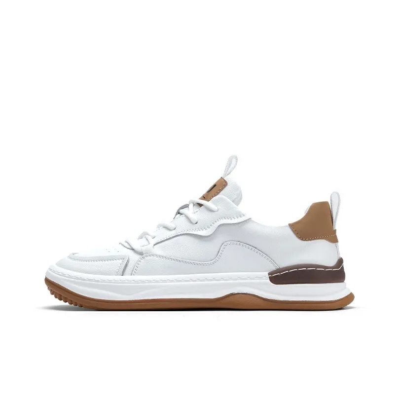 JOSINY Fashion Casual Commute Minimalist Style Skateboard Shoes Low Top Men's White