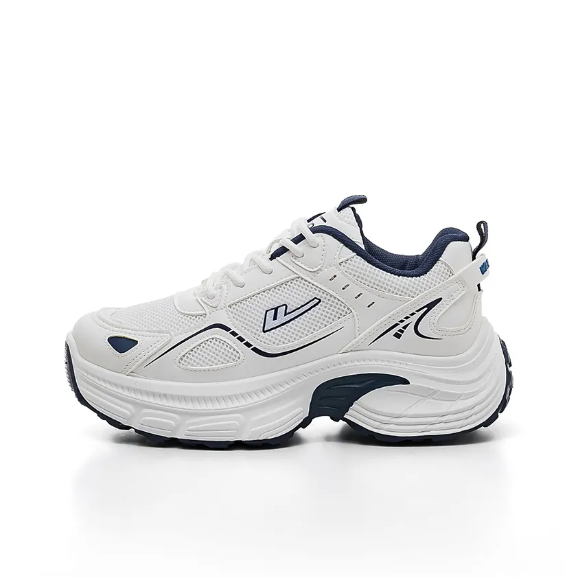 Warrior Mesh Casual Shoes Height Increasing Wear Resistant Lightweight Slip Resistant Low Top Chunky Sneakers Women's