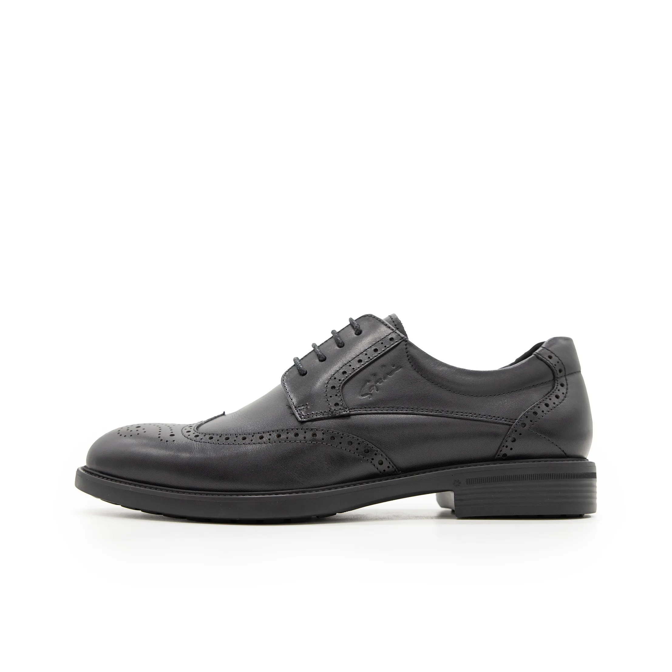 Satchi Business Formal Leather Shoes, Brogue Men's Black