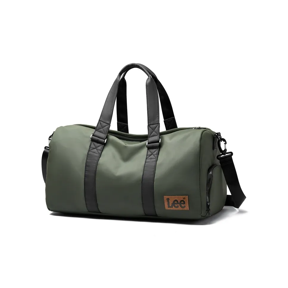 Lee PVC Спортивная Сумка Сумка через плечо Сумка Большая Унисекс Оливково-зеленая