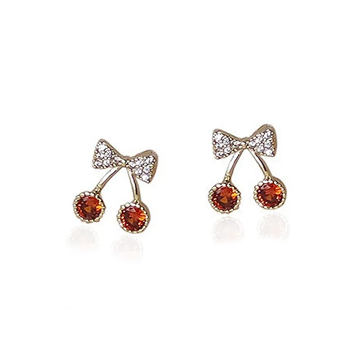 VKVK Серьги-гвоздики из серебра 925 пробы женские