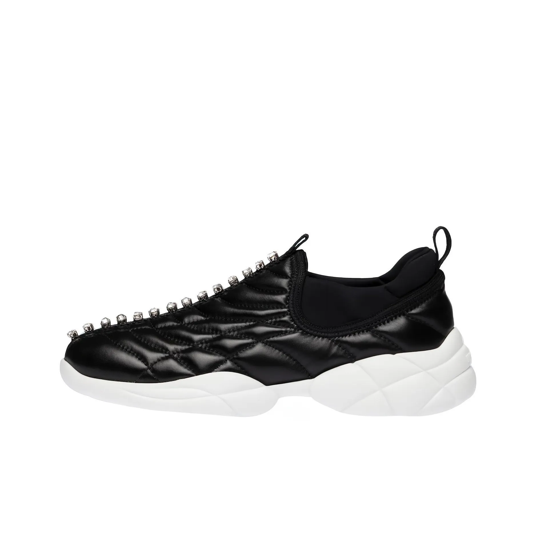 MIU MIU Nappa Низкий Топ Повседневный Женский Черный