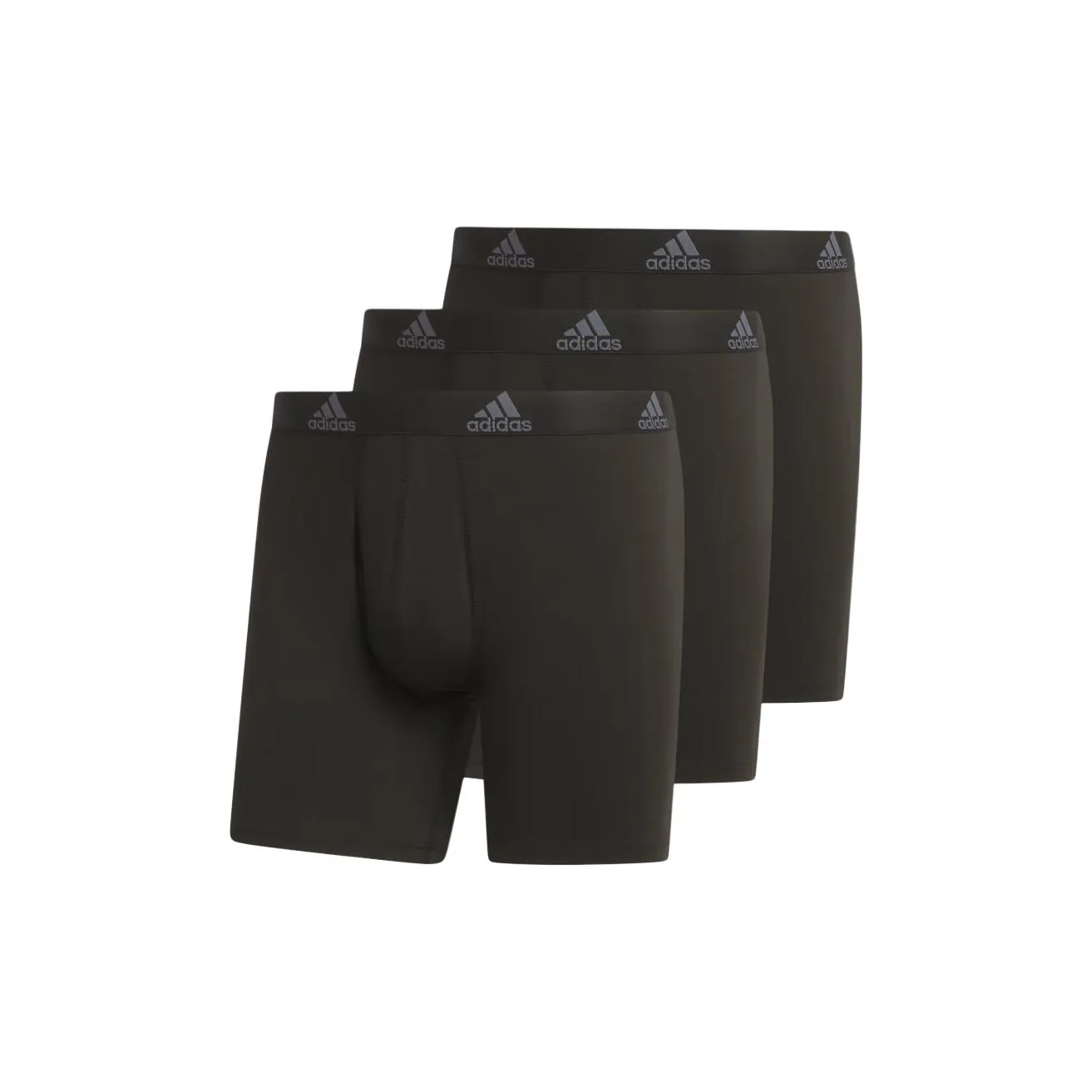 Adidas Free Shipping With AdiClub Performance Mesh Graphic Boxer Briefs 3 Pack