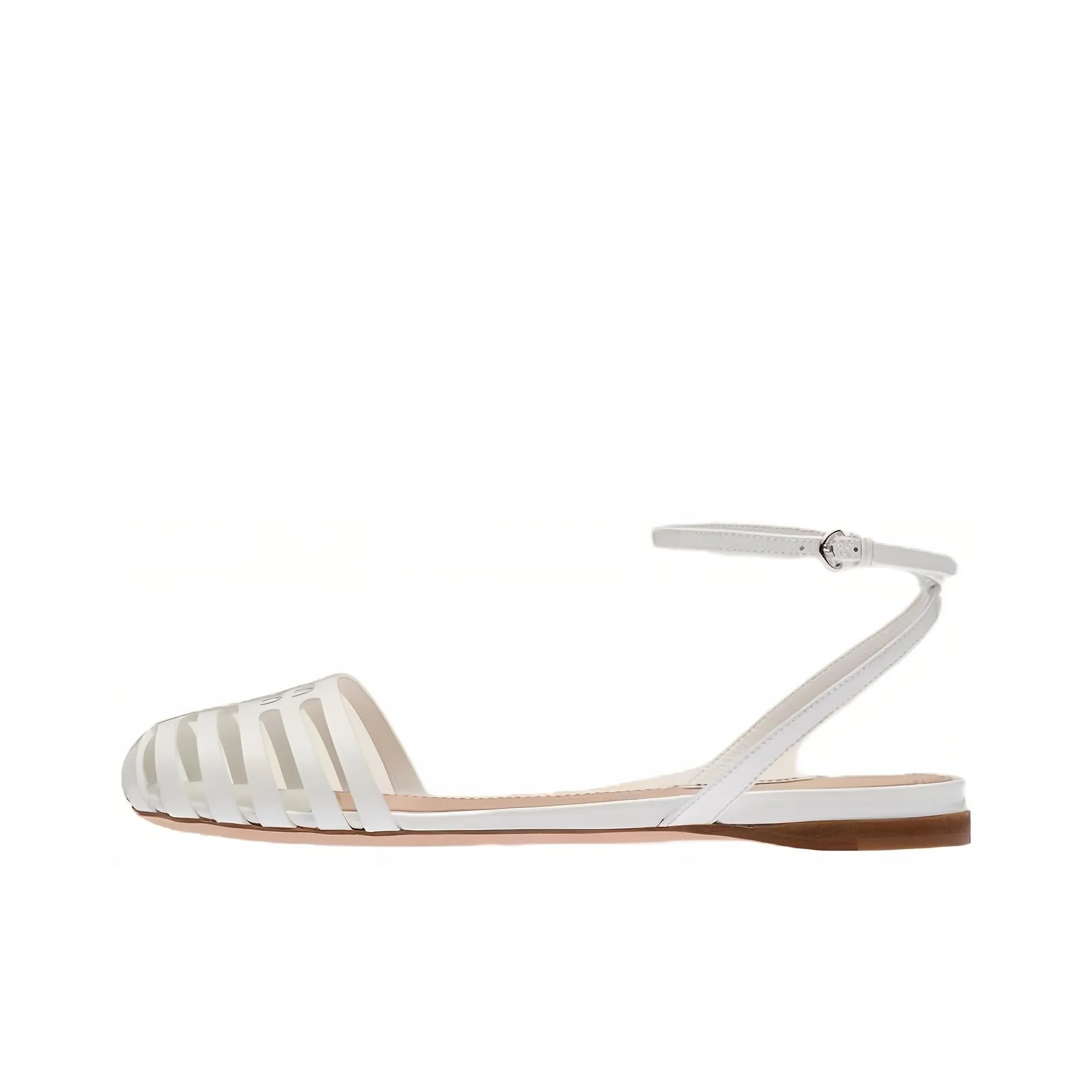 MIU MIU D'Orsay Casual Single Shoes Women's White