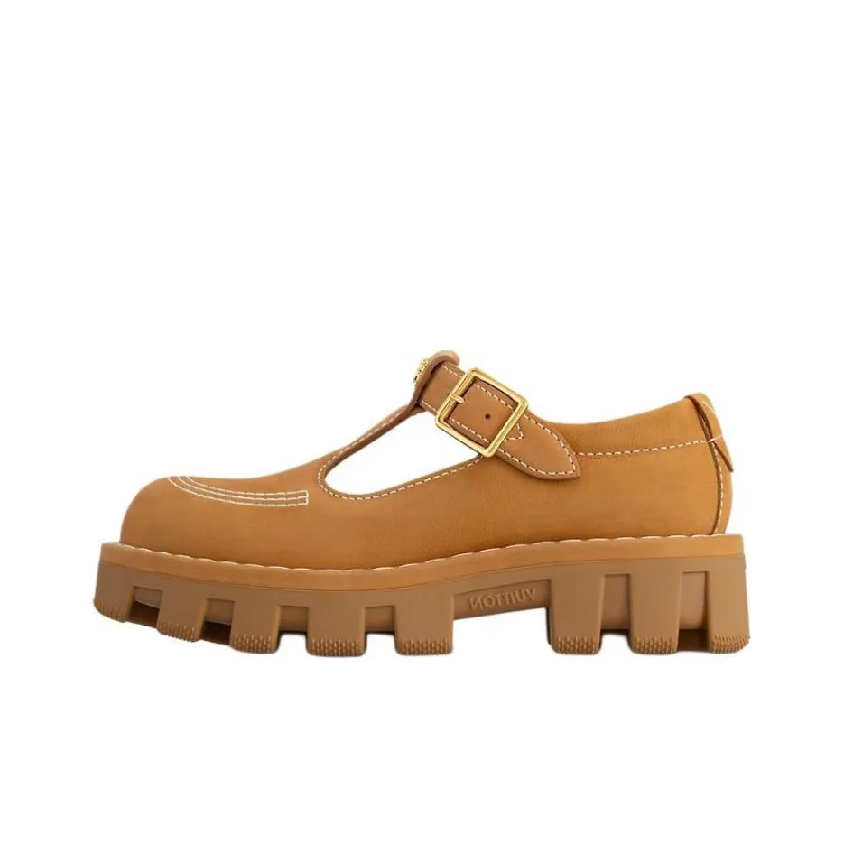 LOUIS VUITTON Janet Platform Mary Jane Shoes Men's Brown