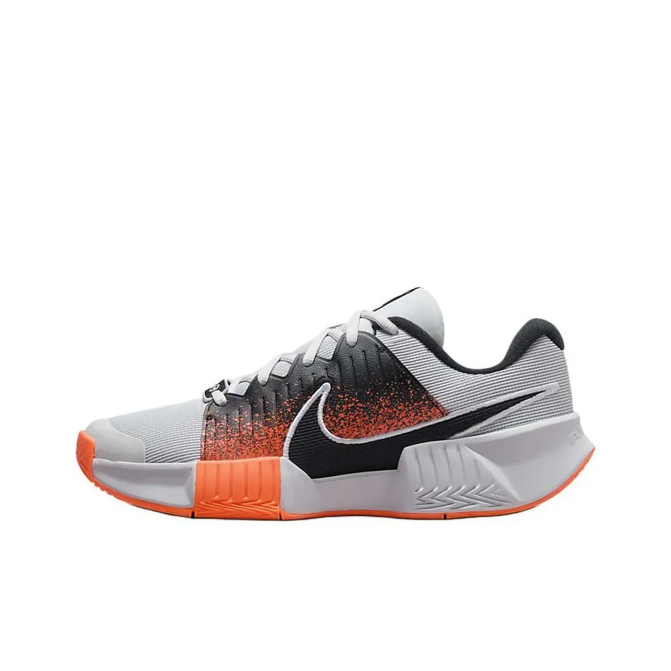 Nike GP Challenge Pro Устойчивые к истиранию Низкие Кроссовки для тенниса Мужские Черные Белые Красные