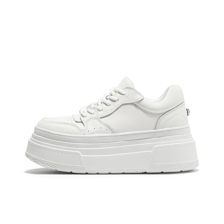 Coup De Foudre CDF Height Increasing Low Top Skateboard Shoes 7cm Women's White