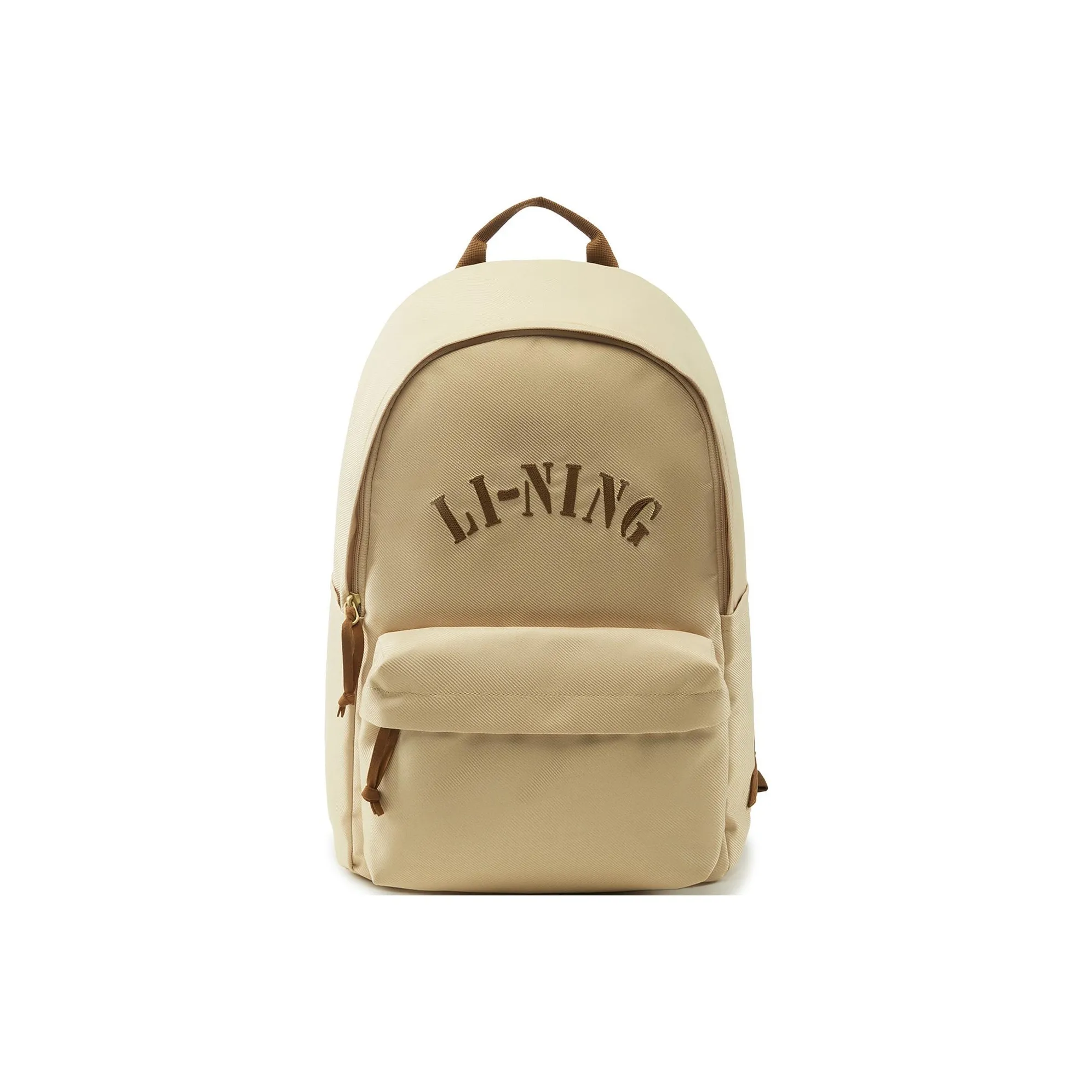 LiNing Sports Fashion Collection Polyester Backpack Unisex Light Khaki