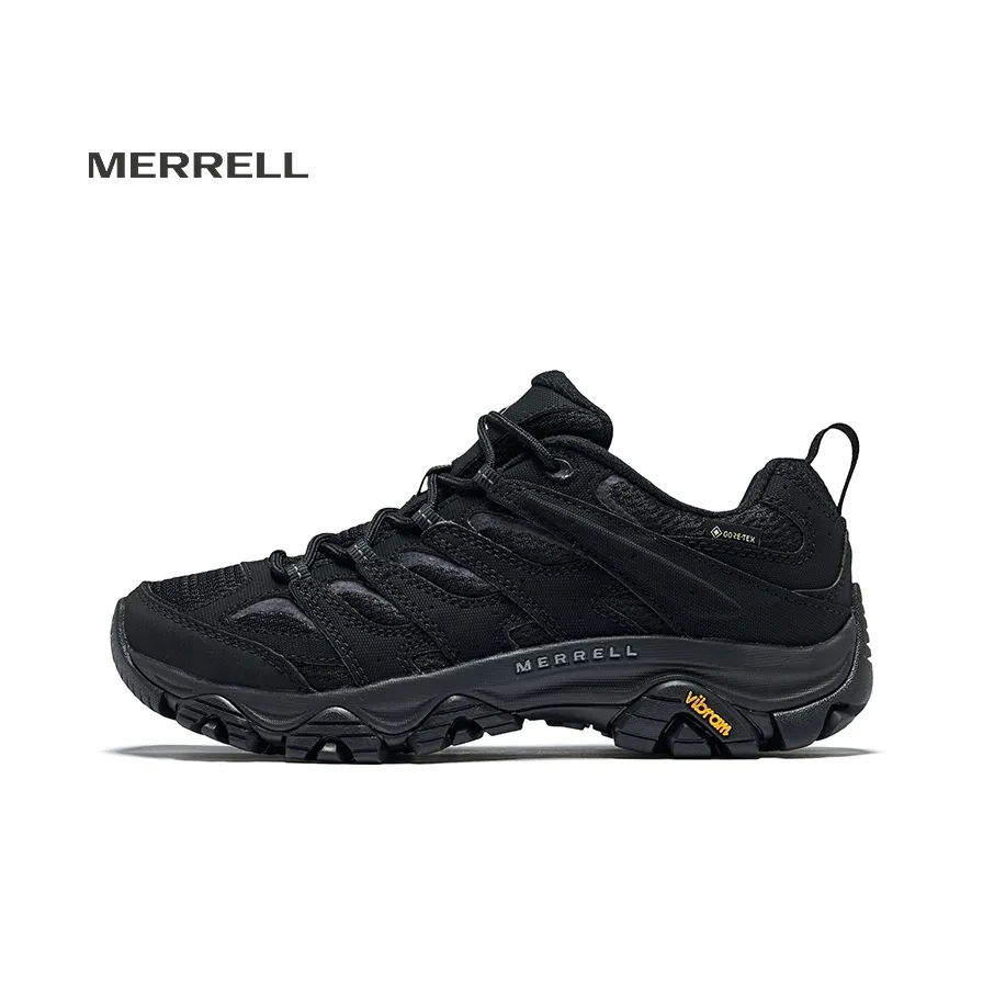 MERRELL MOAB 3 Cushioned Slip Resistant Water Resistant Low Top Trekking low shoes Men's Black