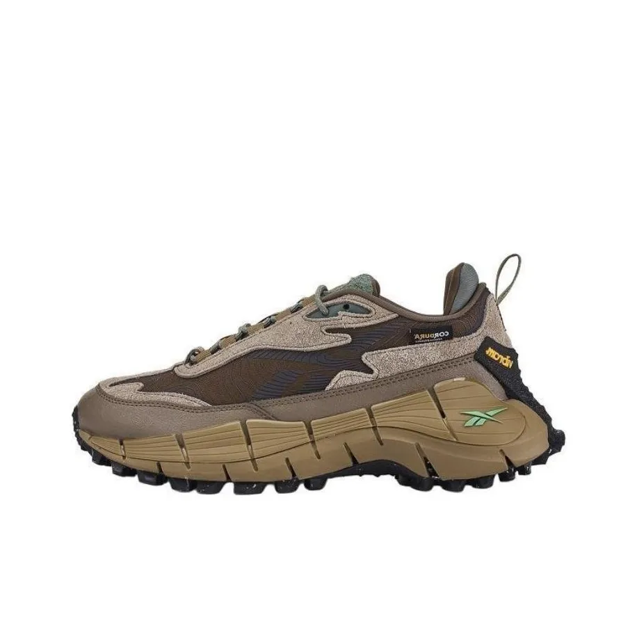 Reebok ZIG KINETICA 2.5 EDGE Running Shoes Unisex Low Top Brown