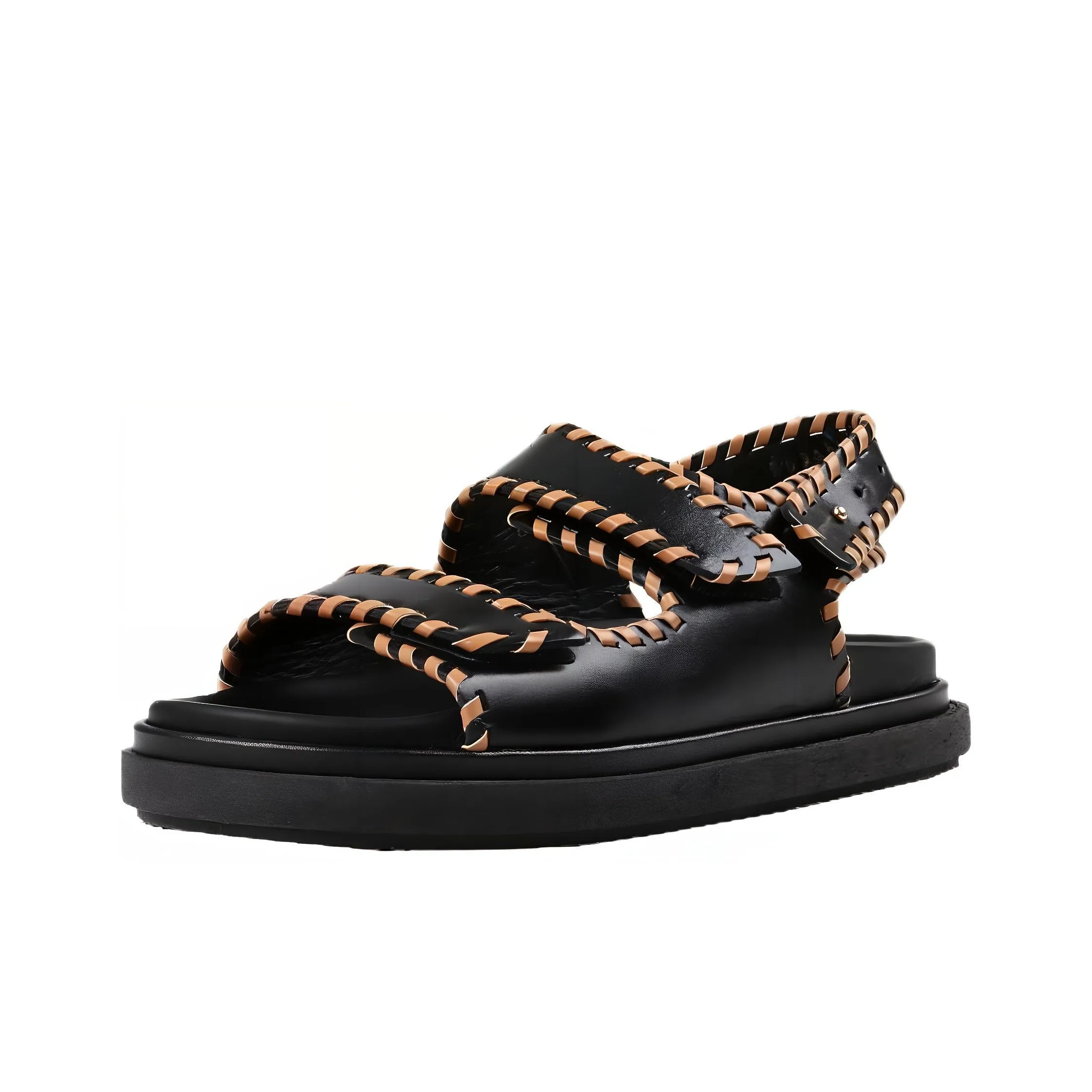 ALOHAS One Strap Sandals 3cm Women's Black