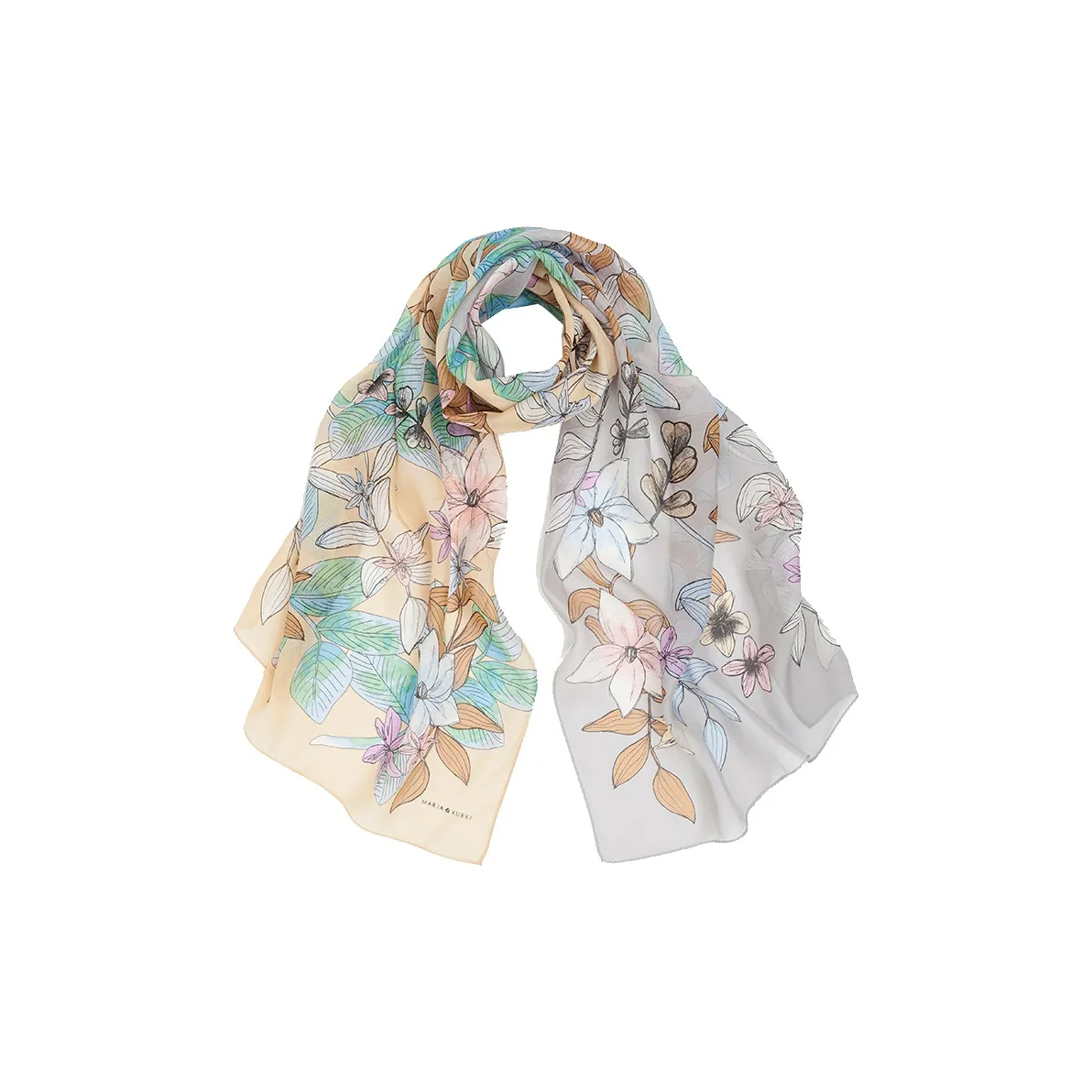 MARJAKURKI Silk Scarves Women's