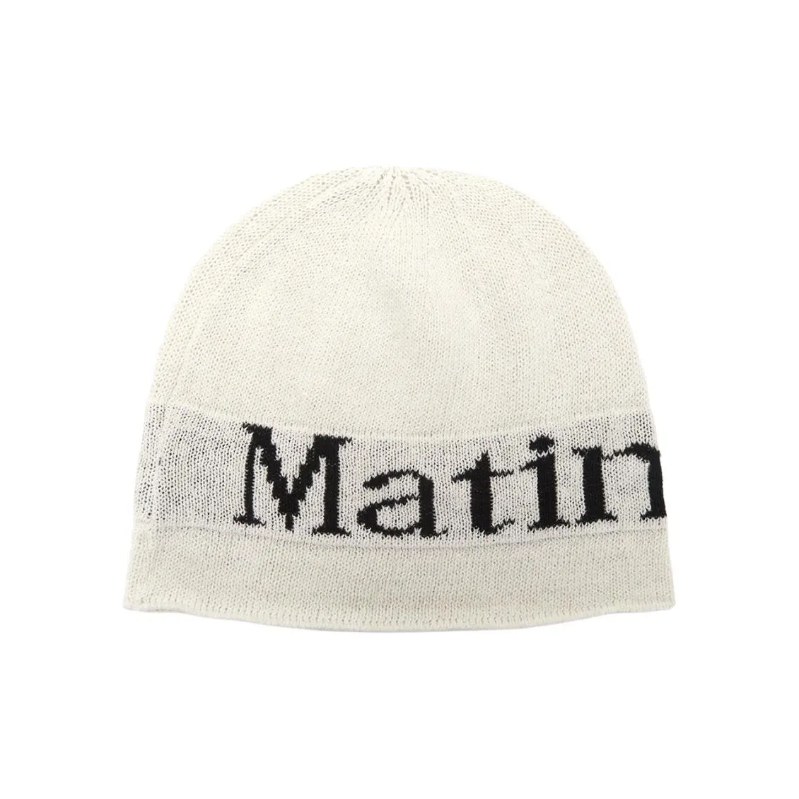MATIN KIM Linen Beanies Unisex White