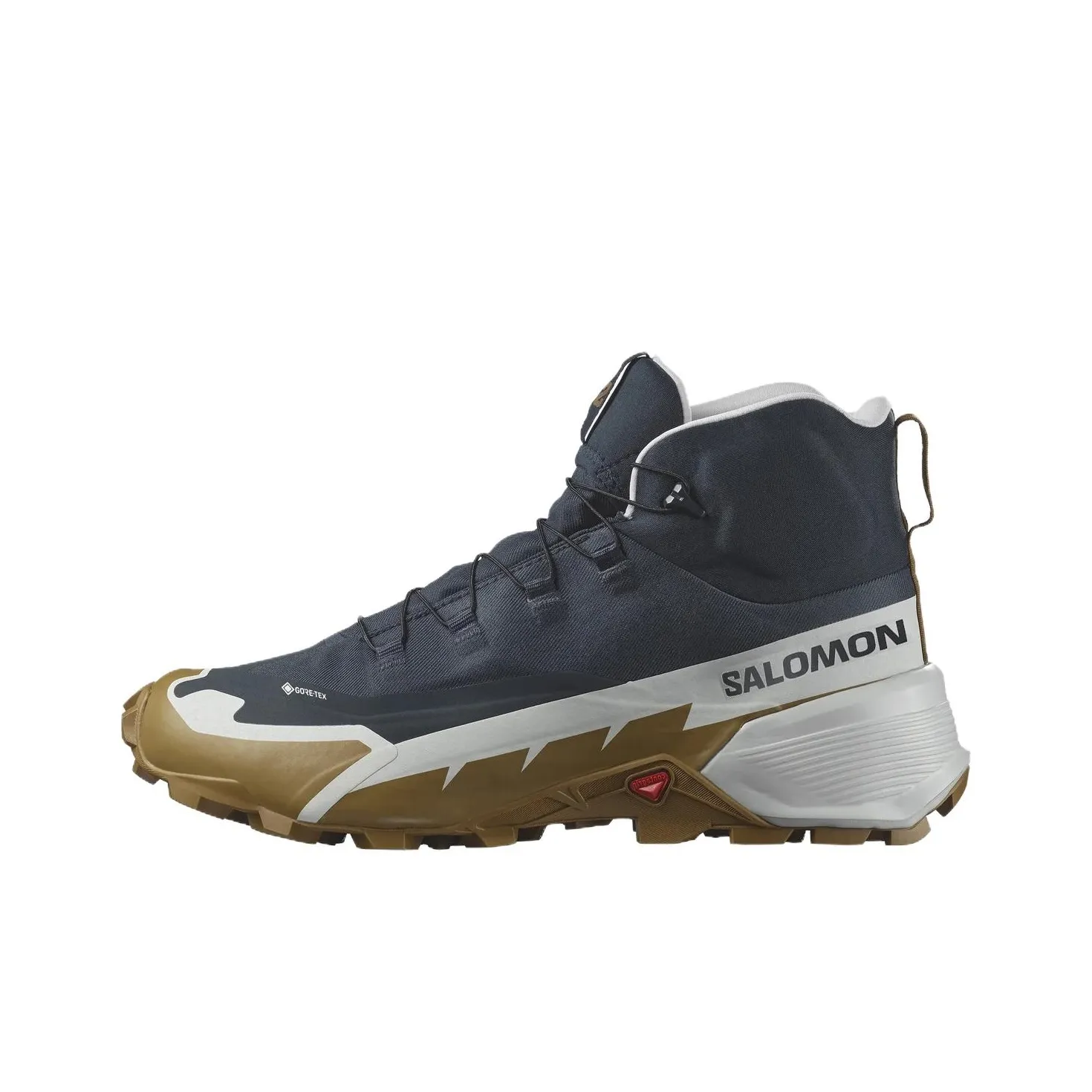 SALOMON Крест Противоскользящий Устойчивый к износу MID Топ Альпинистская Обувь Мужская Черный Белый Коричневый