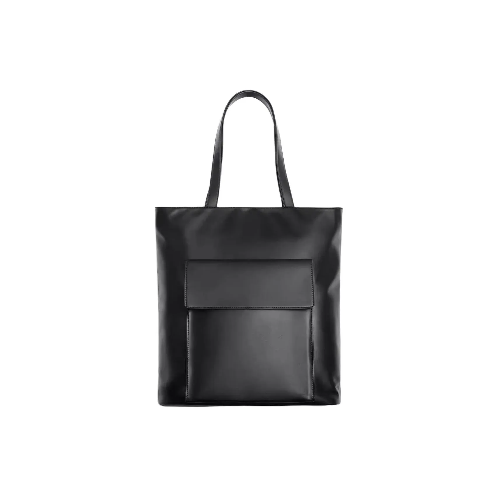 ZARA PU Tote Bag, Shopping Bag, Crossbody Handbag, Shoulder Bag Men's Black