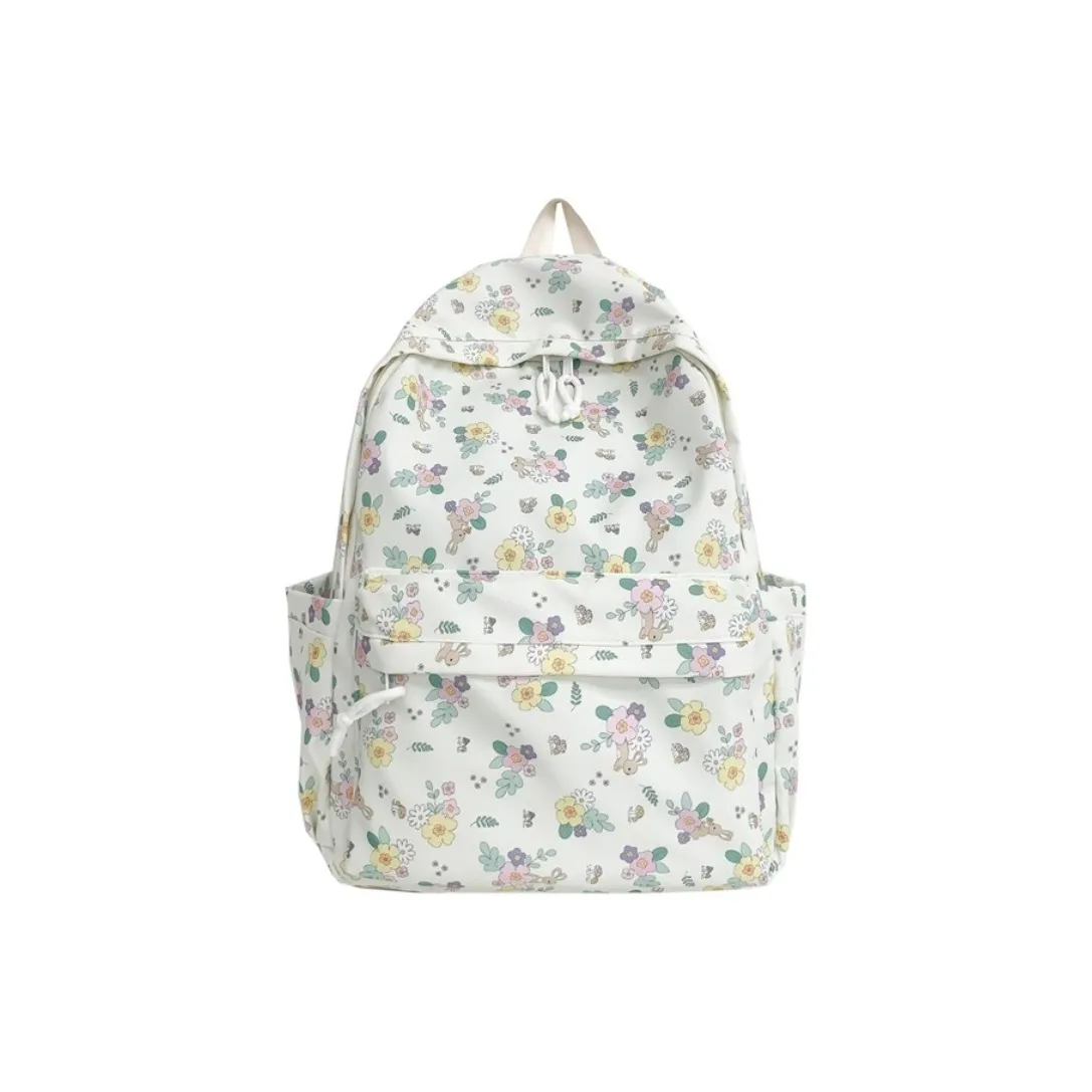 KAMLUI Nylon Backpacks Backpack Laptop Bags Regular Women's Rabbit Small Flower/Pumpkin/Floral/Strawberry