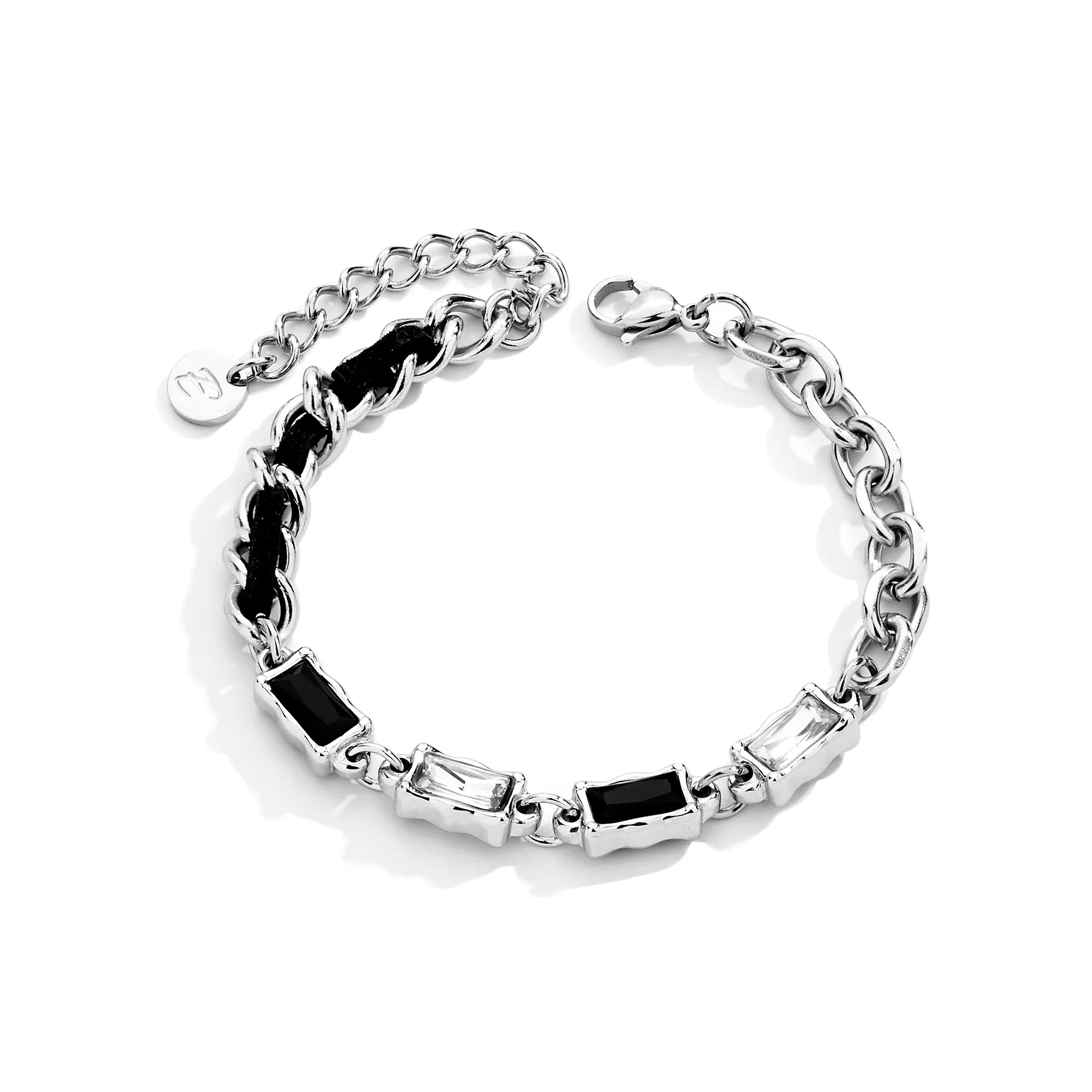 ENFANTIN Титановая сталь кожа стекло браслеты унисекс