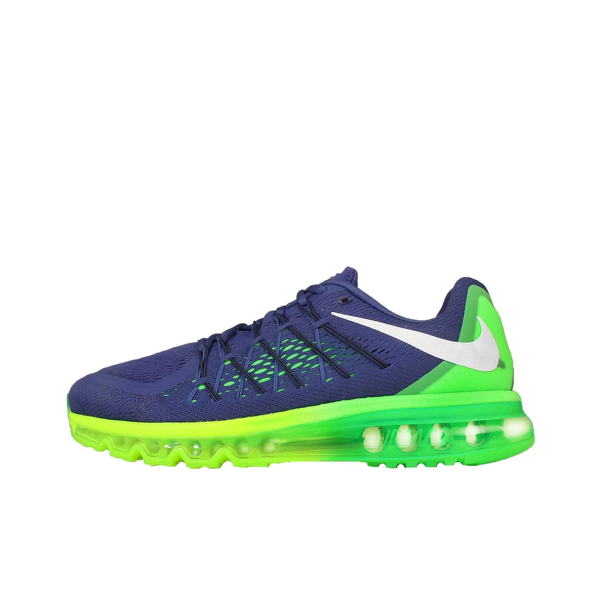 Nike Air Max 2015 Low Top Casual Running Shoes Unisex Blue Green