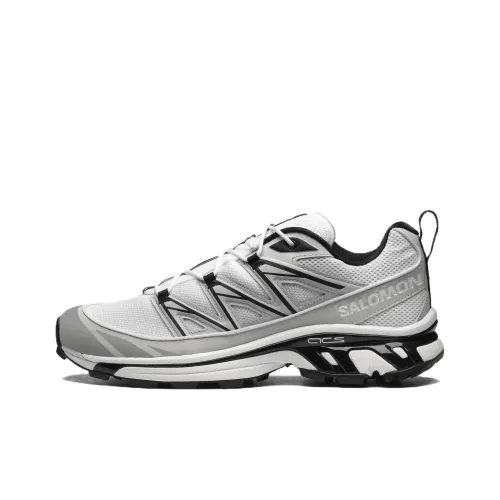 SALOMON XT 6 Беговые кроссовки Низкие Белый/Металлический черный Унисекс
