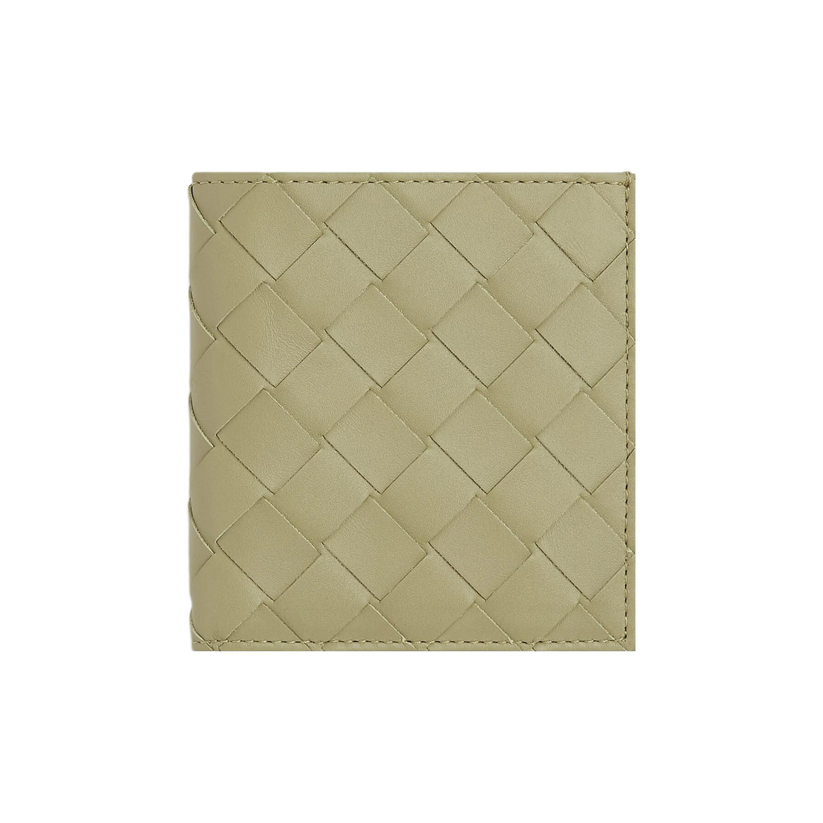 Bottega Veneta Calfskin Card Holder, Wallet Men's Beige