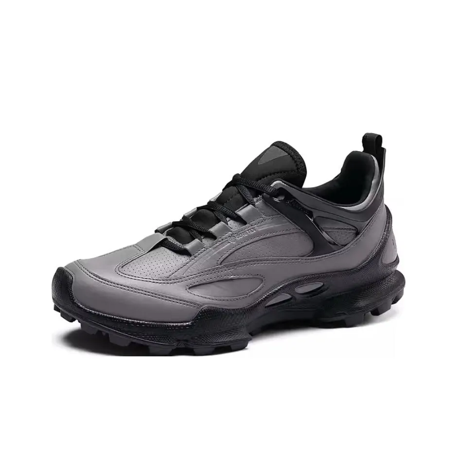 Ecco Wear resistant And Lightweight Low Top Casual Shoes Men's Gray