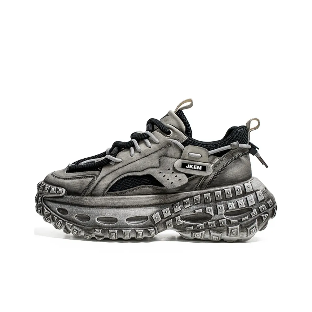 JKEM Height Increasing Breathable Low Top Chunky Sneakers Men's