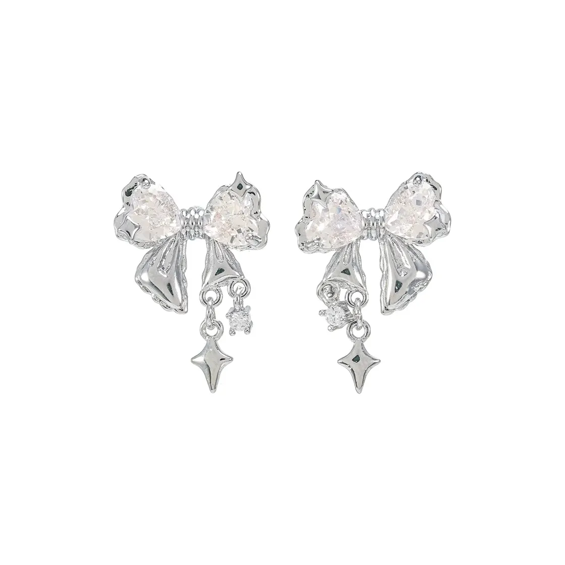 BETTERSAY 925 стерлинговое серебро булавка с серьгами цирконий женские