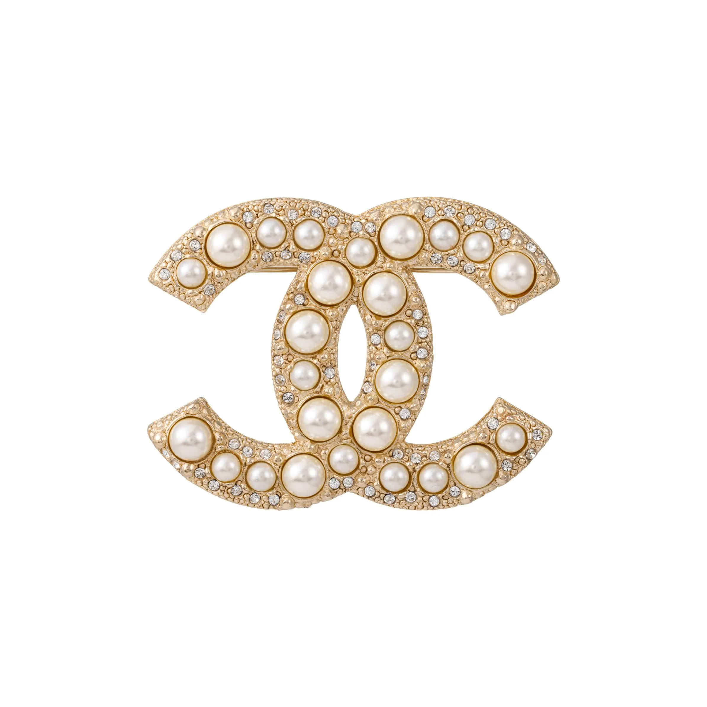 CHANEL Pre Owned 2019 Cc Pearl Rhinestone Brooch