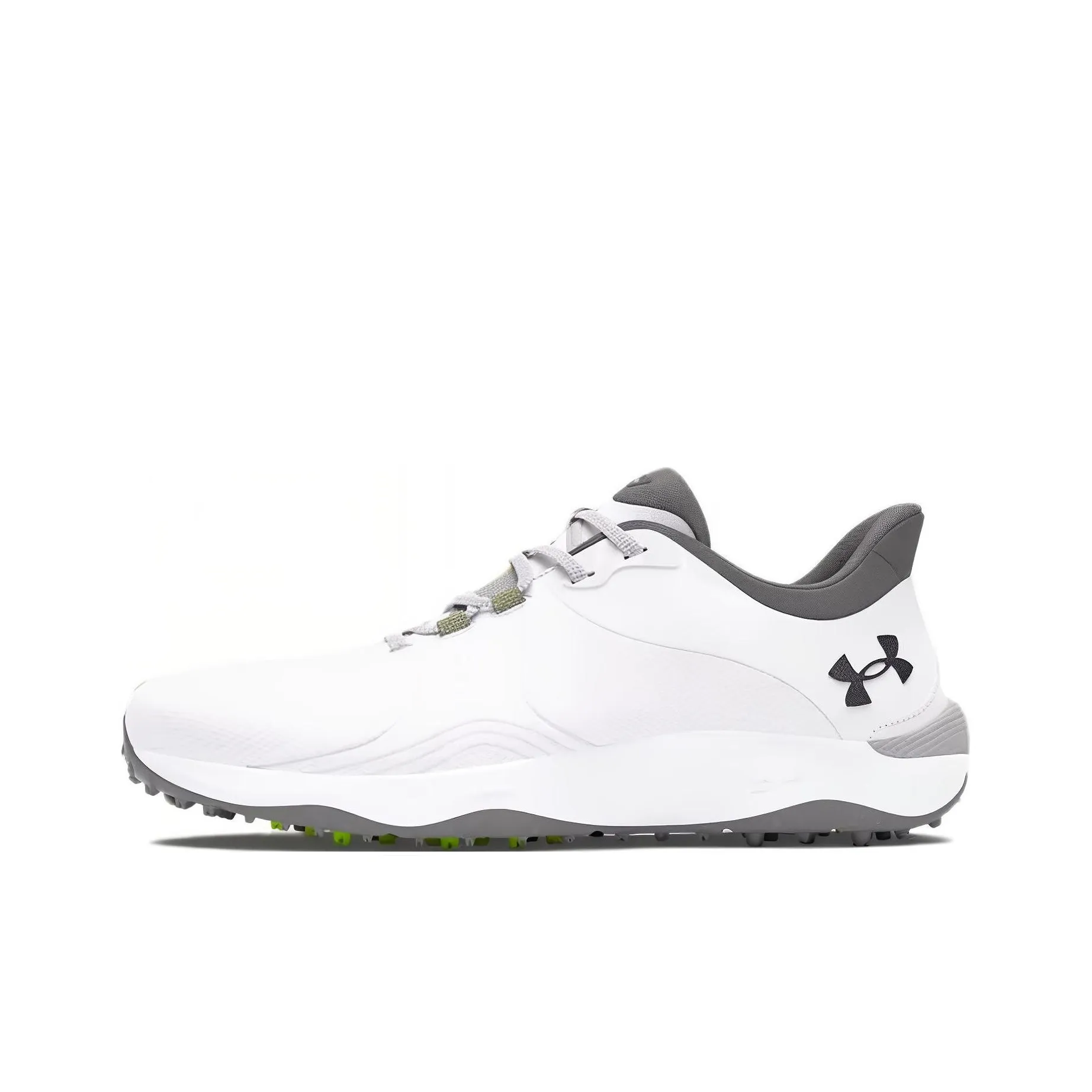 Under Armour UA Drive Pro Spikeless Golf Anti Slip Wear Resistant Low Top Golf Shoes Golden Men's White Gray