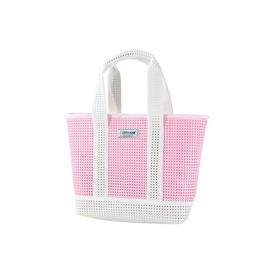 PETERPOINT EVA Tote Picnic Bag Camping Bag Handbag Small Size Women's Pink/Green