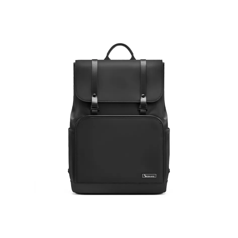OIWAS Fabric Backpack Travel Backpack Business Laptop Bag Regular Unisex Black/Rock Stone Green
