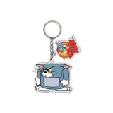 키체인 - 우든 포스트 고양이
