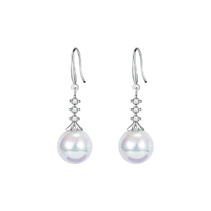 YUOFFICIAL Alloy Pearl Earrings Women's