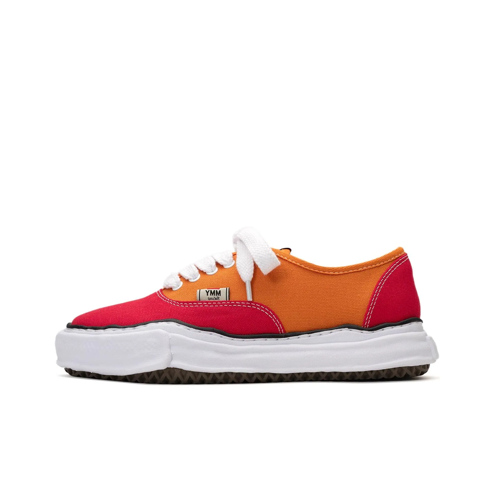 MIHARA YASUHIRO Baker Slip-resistant Abrasion-resistant Low Top Skateboard Shoes Unisex Reddish Orange