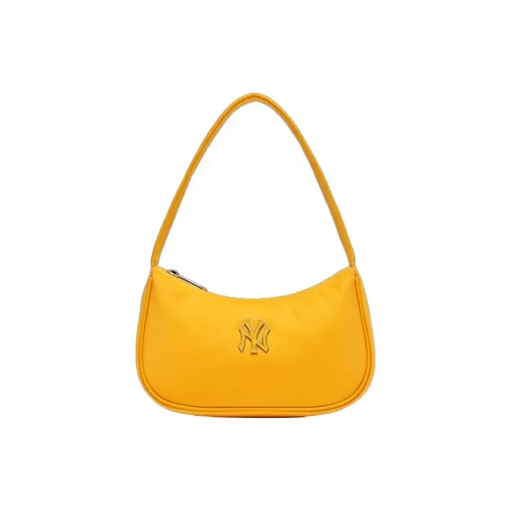 Mlb Base Logo Нейлоновая ткань Пельмени Подмышечная Сумка на плечо Женская Ярко-желтая