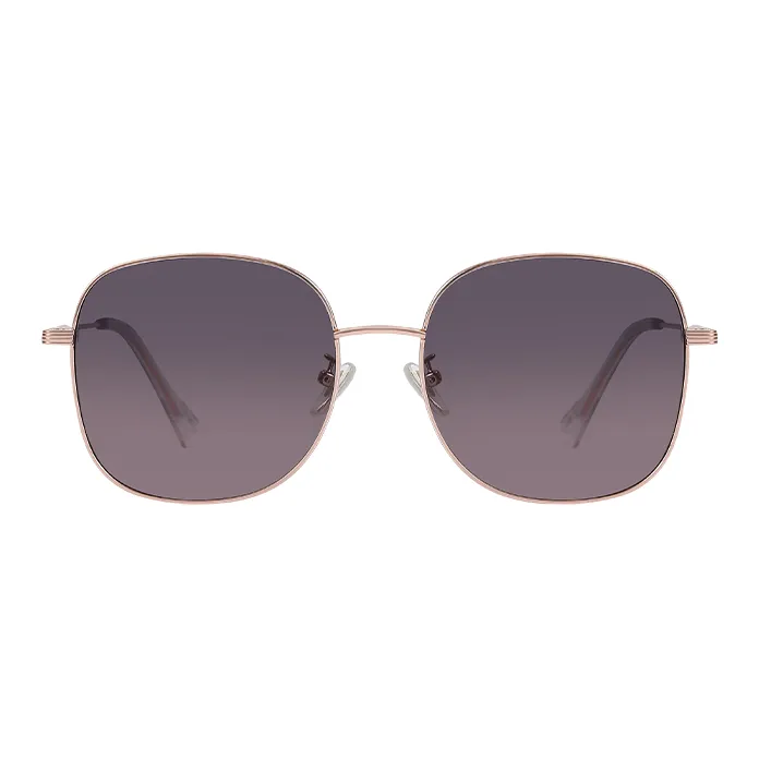 LOOK Plate And Metal Square Sunglasses Unisex