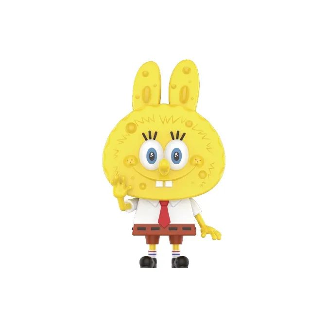 POP MART THE MONSTERS LABUBU SpongeBob, Модная Фигурка, 19 См