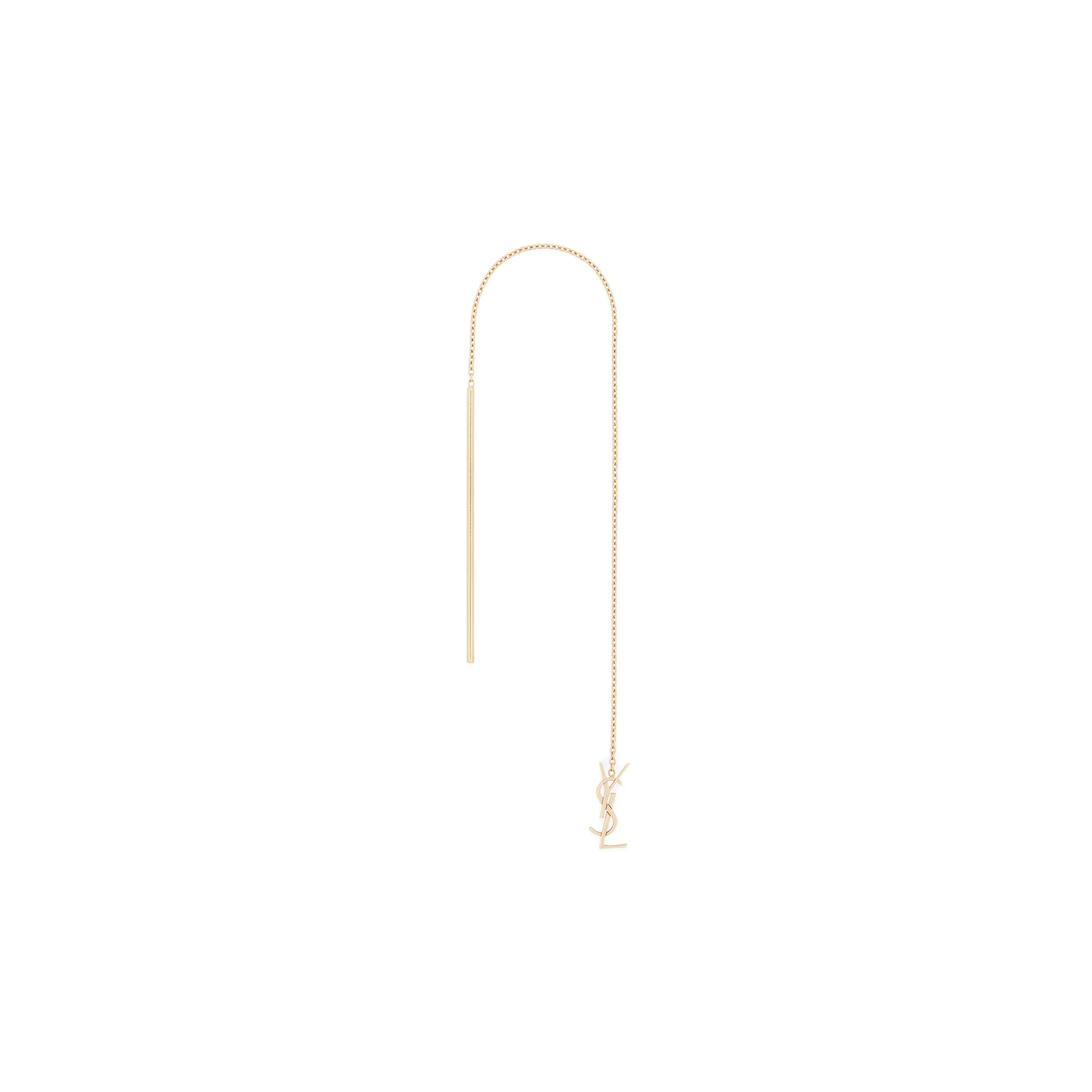 SAINT LAURENT 18K Gold Earrings Women's Gold