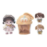 (해골) 애플 자매 + Ton Ton 가방 + 화이트 토끼 커피 + 2*10cm 인형