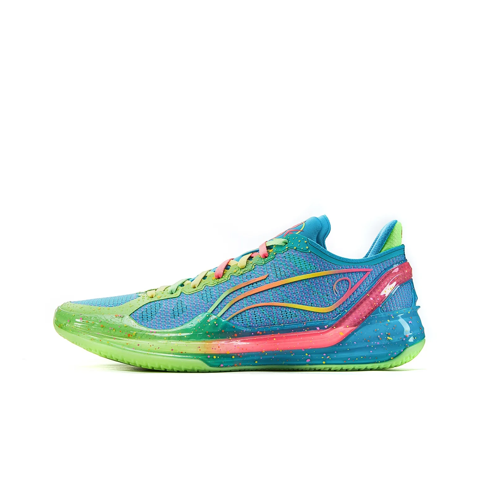 LiNing Blade 4V2 Poisonous Frog Cushioned Wear Resistant Lightweight Low Top Basketball Shoes Men's Turquoise